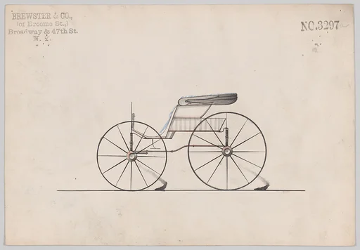 Design for Pony Phaeton, no. 3297a