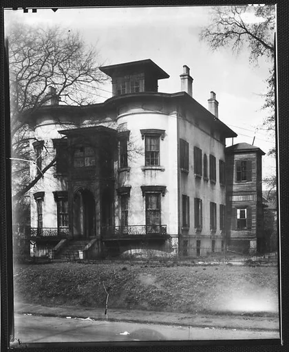 [Italianate Revival House with Two-Story Entry Porch, Macon, Georgia?]