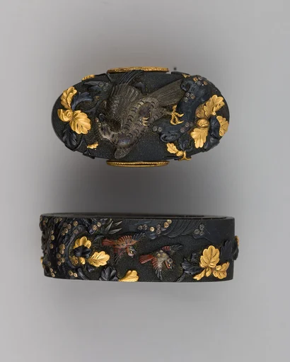 Sword-Hilt Collar and Pommel (Fuchigashira)