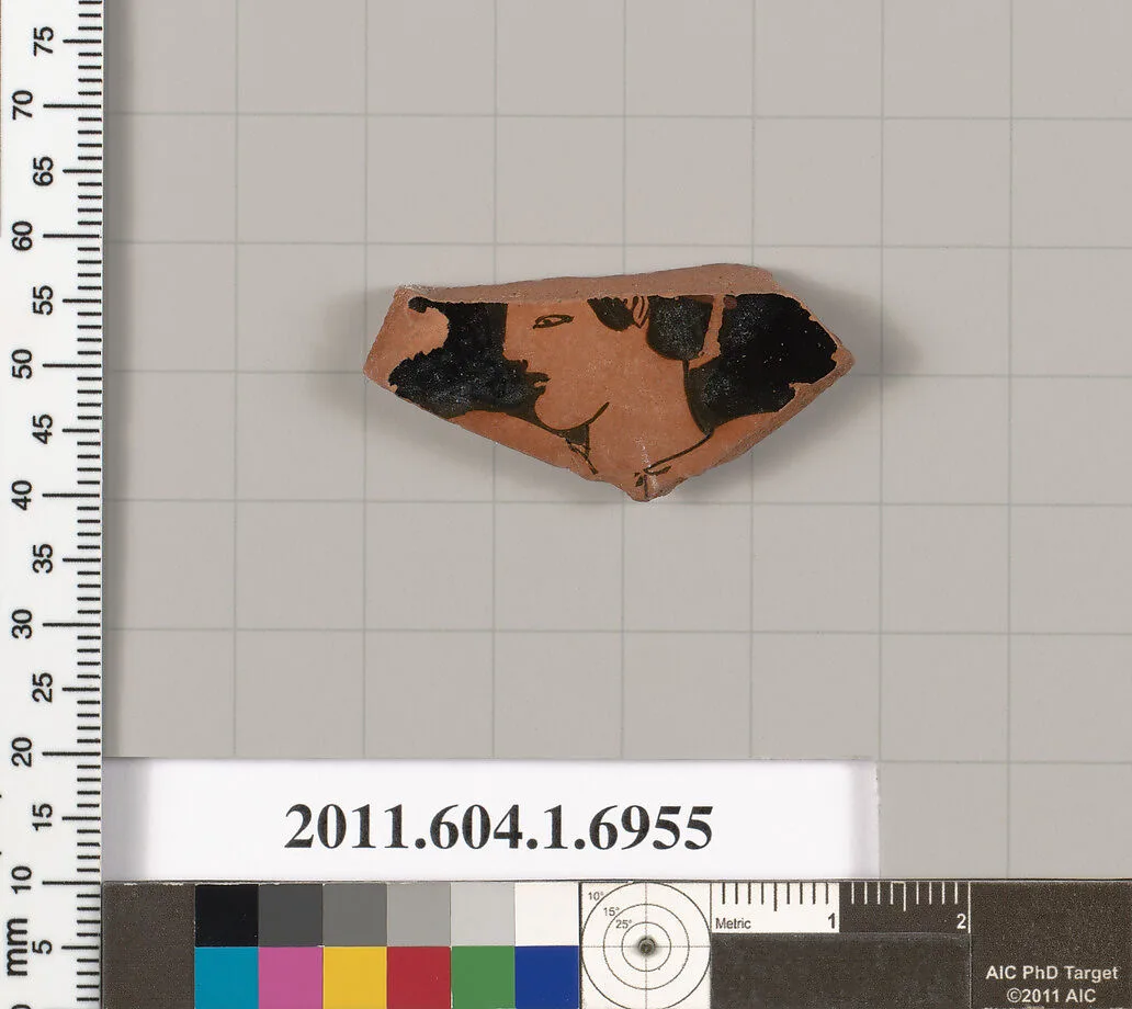 Terracotta fragment of a kylix (drinking cup) — Unknown