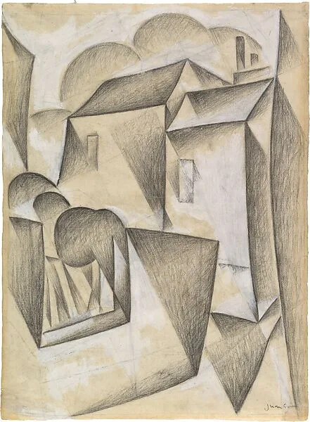 Houses in Paris, Place Ravignan — Juan Gris