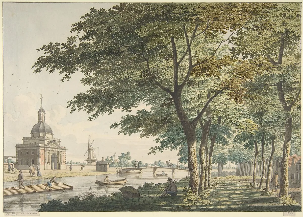 The Muiderpoort, Amsterdam, seen from the Plantage — Hendrick Keun