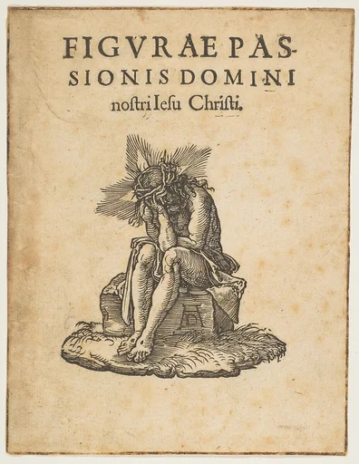 The Man of Sorrows Seated, title page of "The Small Passion" (copy)