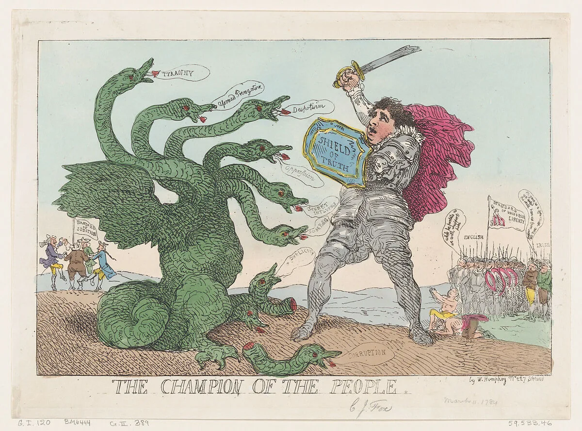 The Champion of the People — Charles James Fox|William Humphrey|Thomas Rowlandson