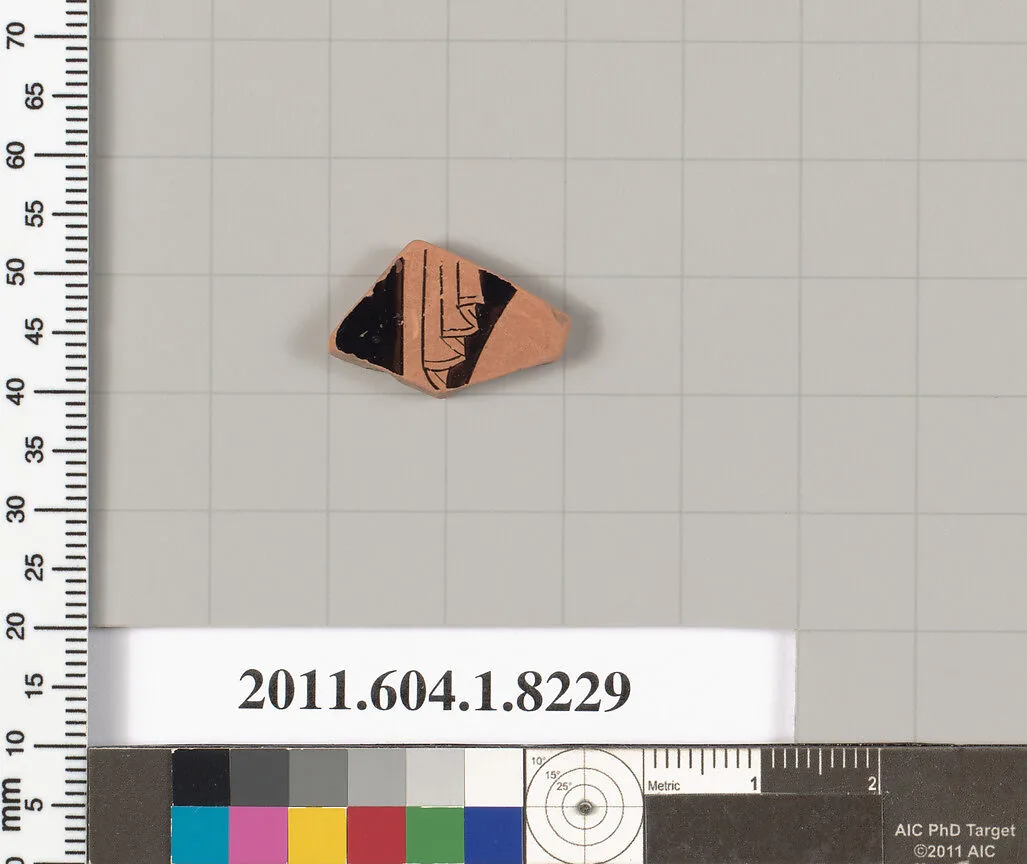 Terracotta fragment of a kylix (drinking cup) — Unknown