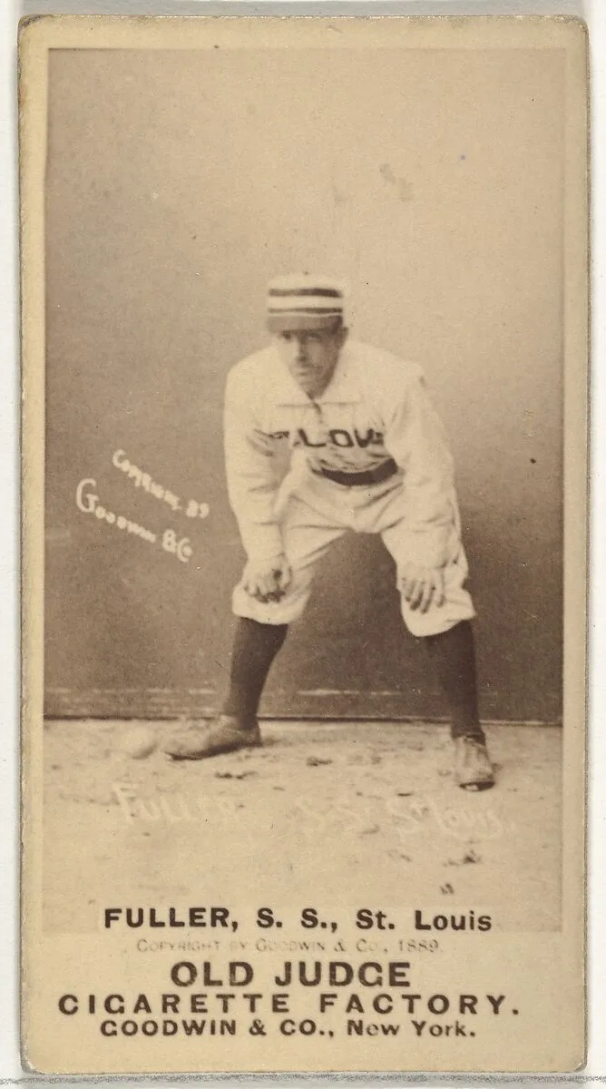 William Benjamin "Shorty" Fuller, Shortstop, St. Louis Browns, from the Old Judge series (N172) for Old Judge Cigarettes — Goodwin & Company