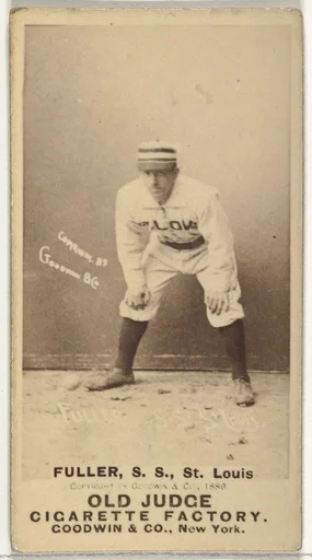 William Benjamin "Shorty" Fuller, Shortstop, St. Louis Browns, from the Old Judge series (N172) for Old Judge Cigarettes