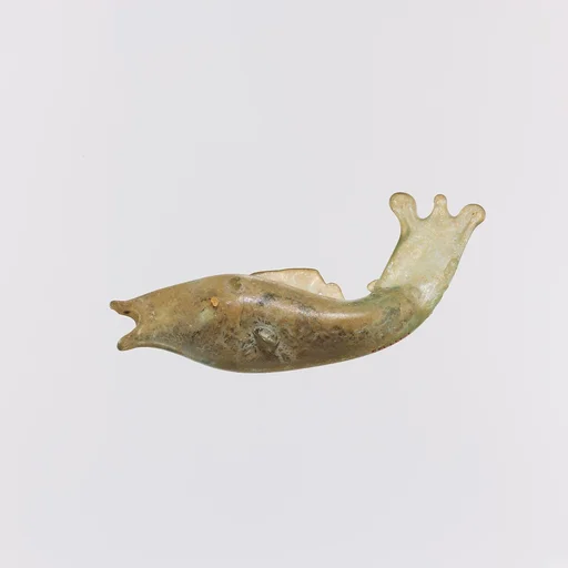Glass bottle in the shape of a fish