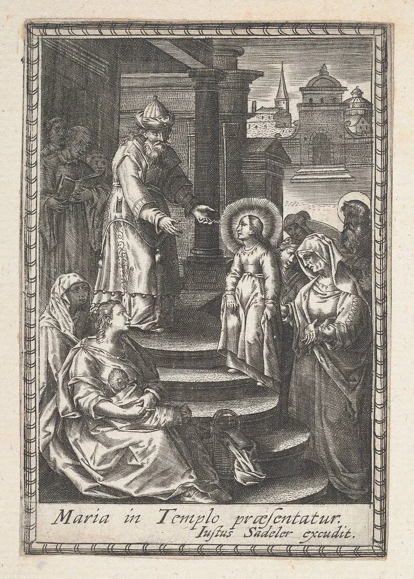The Presentation of the Virgin Mary — Justus Sadeler|Anonymous