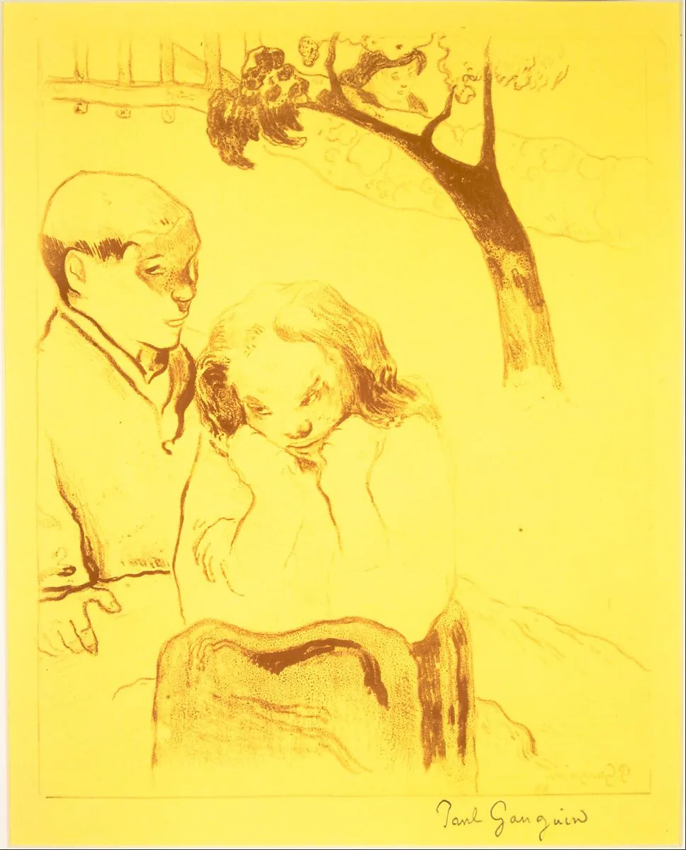 Human Misery, from the Volpini Suite: Dessins lithographiques — Paul Gauguin
