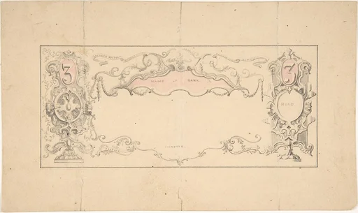 Design for Banknote or Certificate