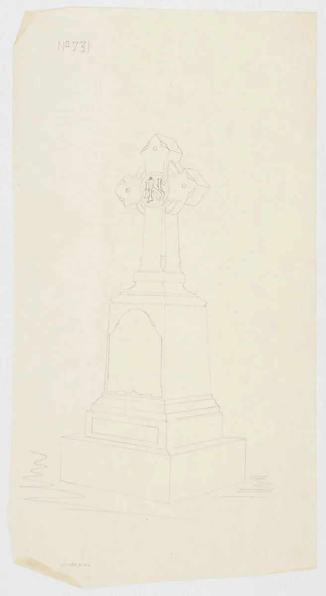 Grave Monument with Cross, No. 731 — Alexander Maxwell