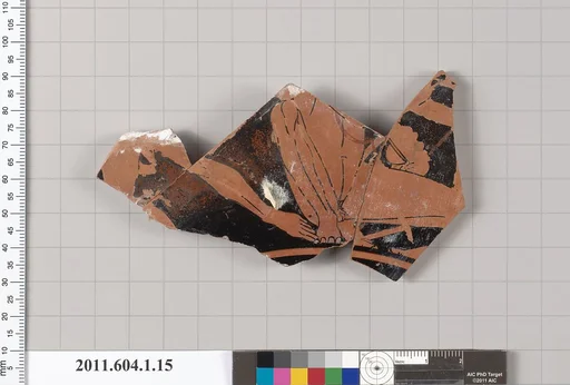 Terracotta fragment of a kylix (drinking cup)