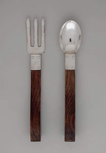 Salad servers — Charles Rohlfs