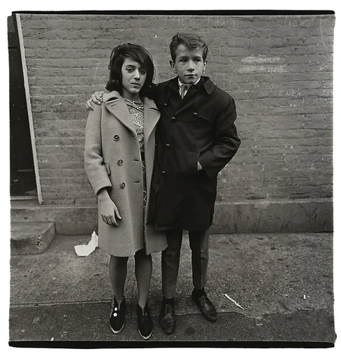 Teenage couple on Hudson Street, N.Y.C.
