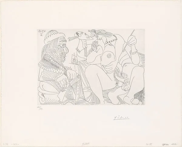 Raphael and the Fornarina XVI, from 347 Suite — Pablo Picasso|Aldo and Piero Crommelynck|Galerie Louise Leiris