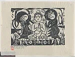Gautama and Bodhisattvas — Munakata Shikō