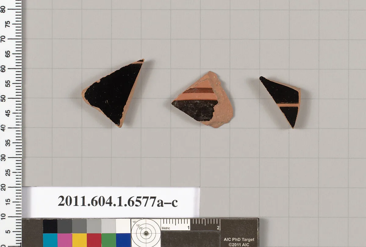 Terracotta fragments of kylikes (drinking cups) — Unknown