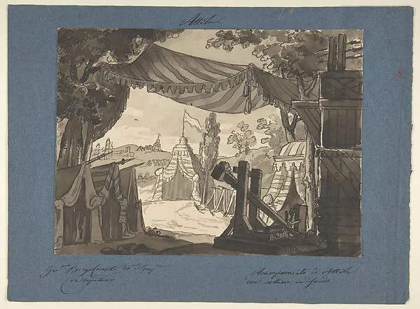 Encampment of Attila — Anonymous, Italian, 19th century