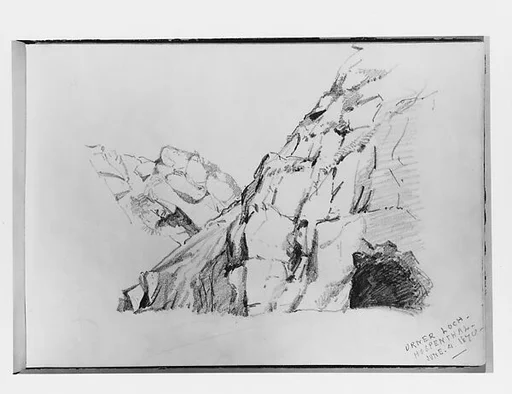 Urner Loch, Hospenthal (from Switzerland 1870 Sketchbook)