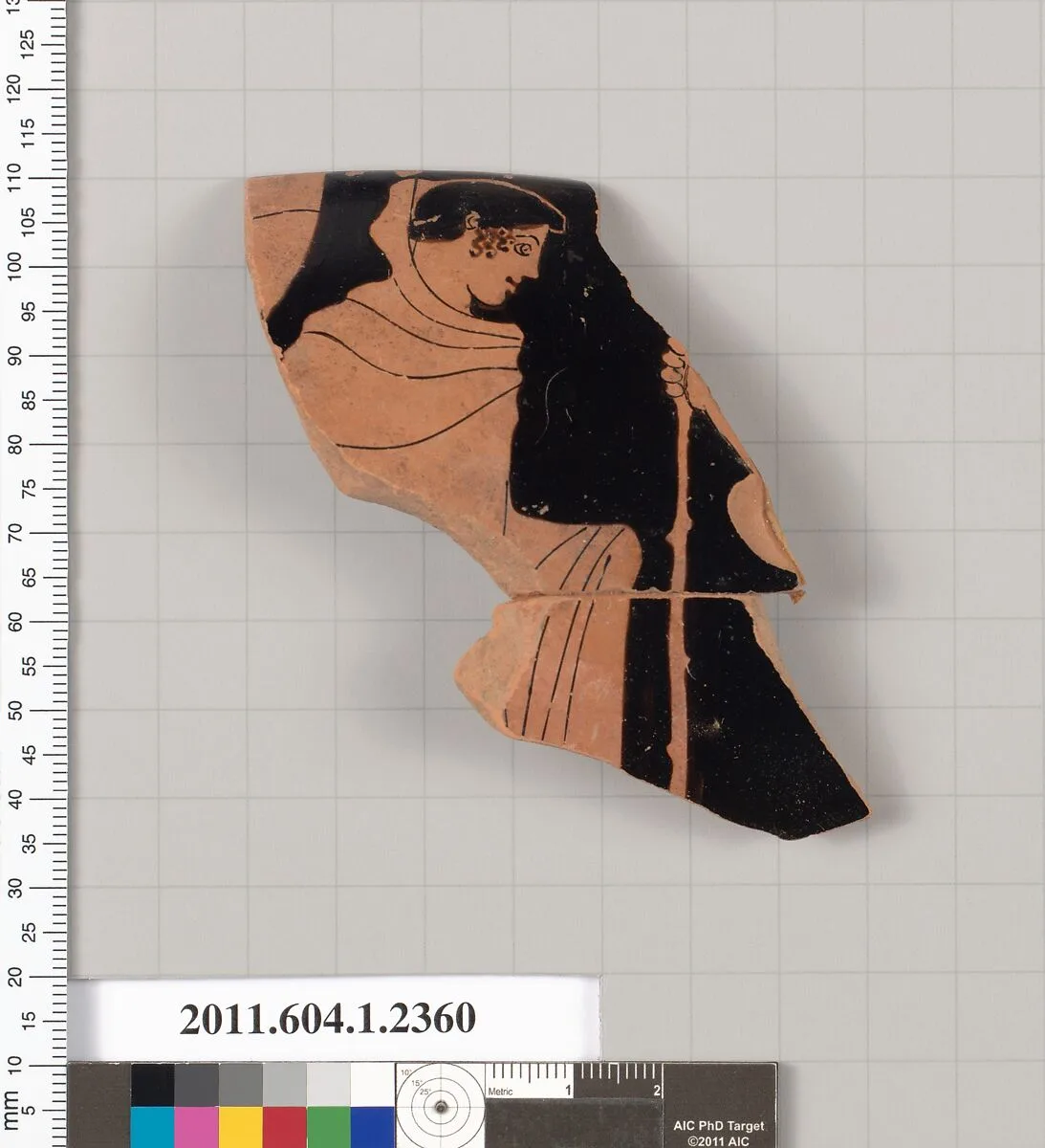 Terracotta rim fragment of a kylix (drinking cup) — Unknown