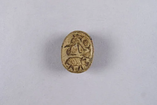 Scarab with a Hippo and a Lion