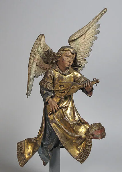 Sculpture of Angel with Rebec — Unknown