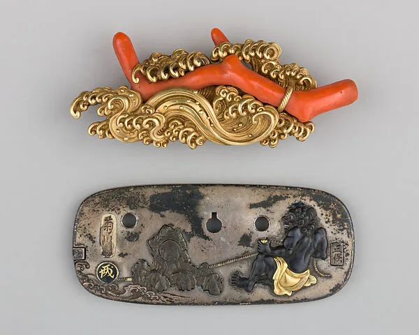 Cord Ornament (Kanemono) with Back Plate — Unknown