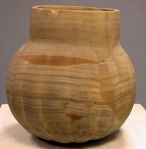 Gadrooned Onyx Vessel