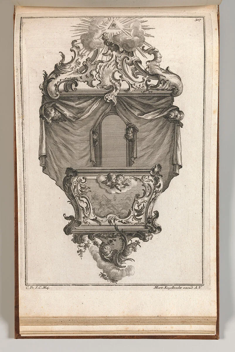 Design for a Pulpit, Plate 4 from an Untitled Series of Pulpit Designs — Martin Engelbrecht