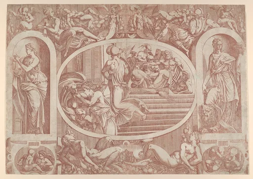 Artemis, Athena and Aphrodite Leaving Olympus