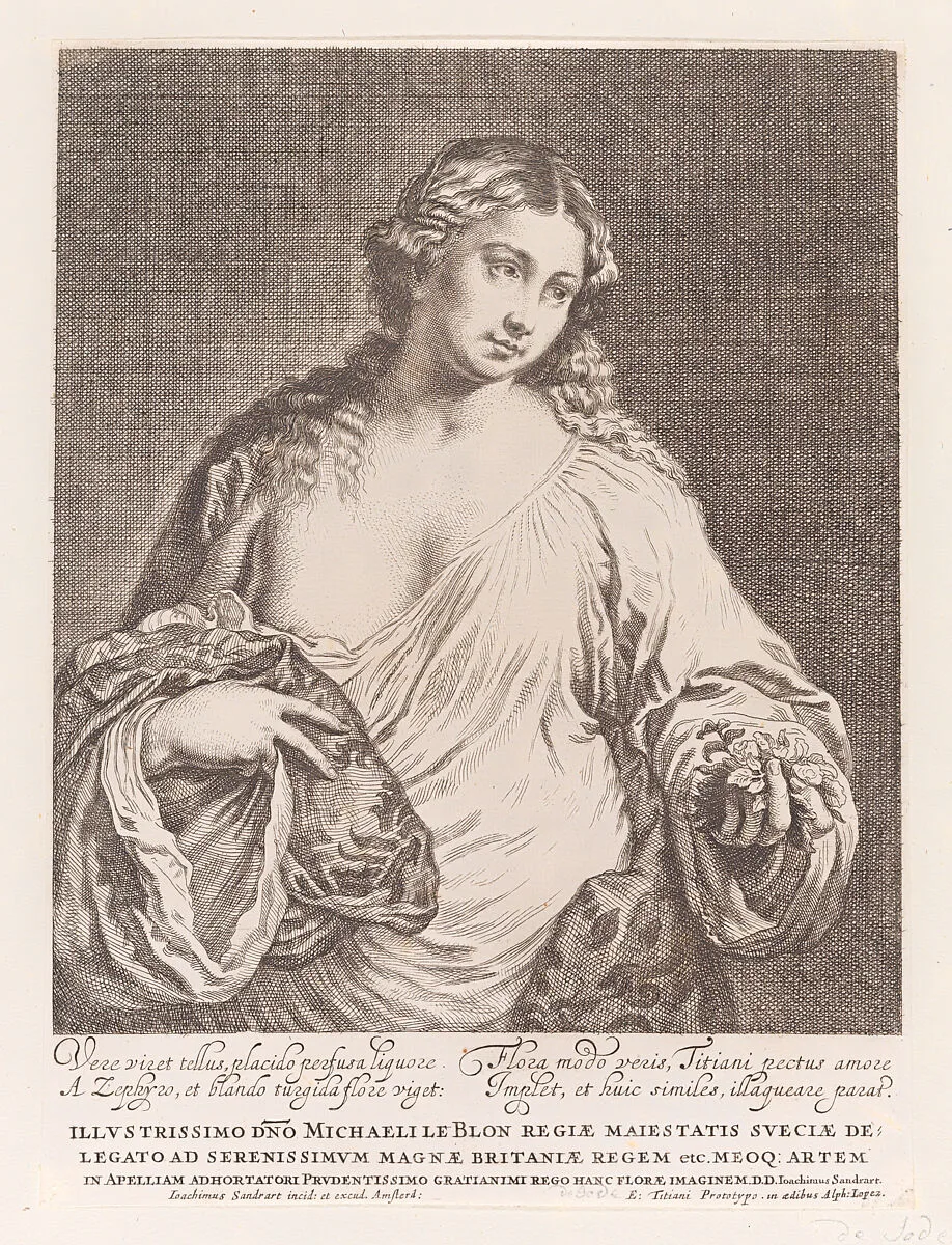 Flora — Titian (Tiziano Vecellio)|Joachim von Sandrart