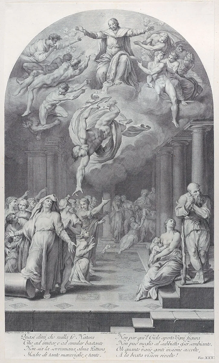 Plate 40: the division of the elect from the reprobate — Bartolomeo Crivellari|Gabriel Söderling|Giampietro Zanotti|Pellegrino Tibaldi