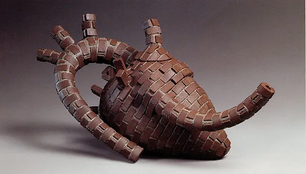 "Heart Teapot: Homage to Archie Bray" — Richard Notkin