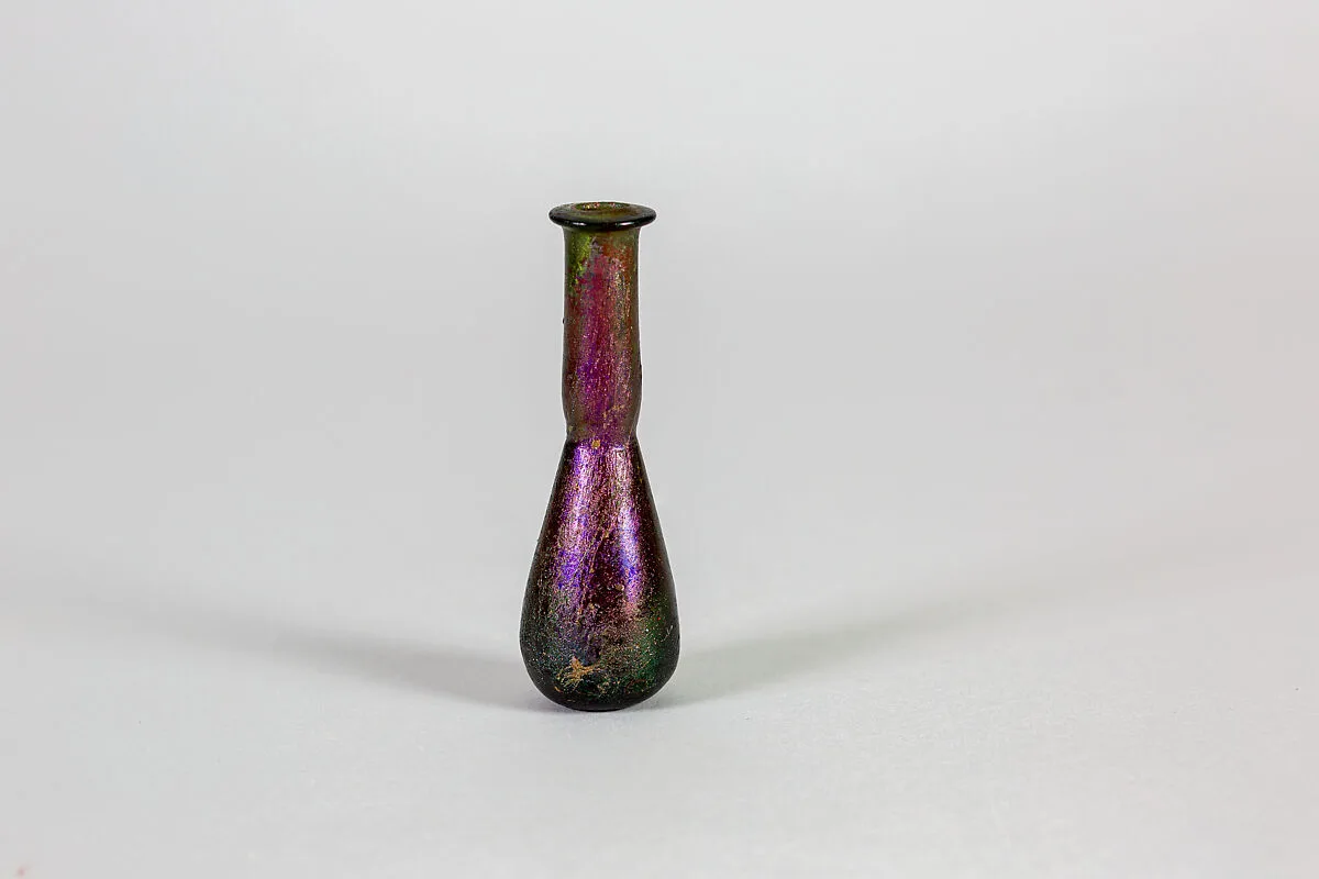 Glass perfume bottle — Unknown