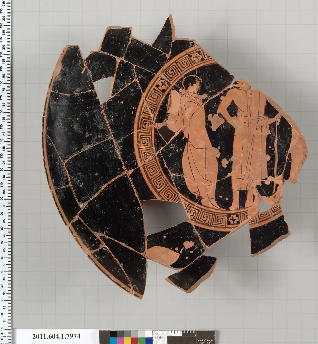 Terracotta fragment of a kylix (drinking cup) — Unknown