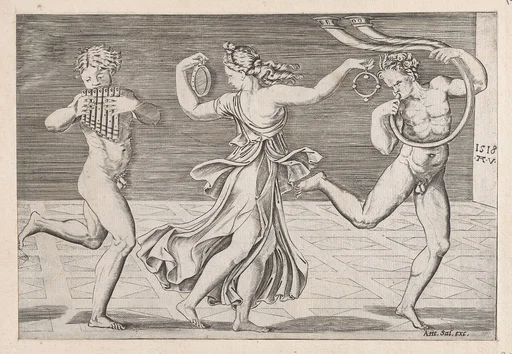 Speculum Romanae Magnificentiae: Dance of Fauns and Bacchants