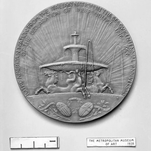 Souvenir of dedication of Fountain of the Sea Horses, given by the Italian government to the American nation on the 150th anniversary of American Independence