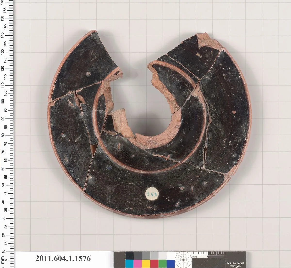 Terracotta fragment of a kylix (drinking cup) — Unknown
