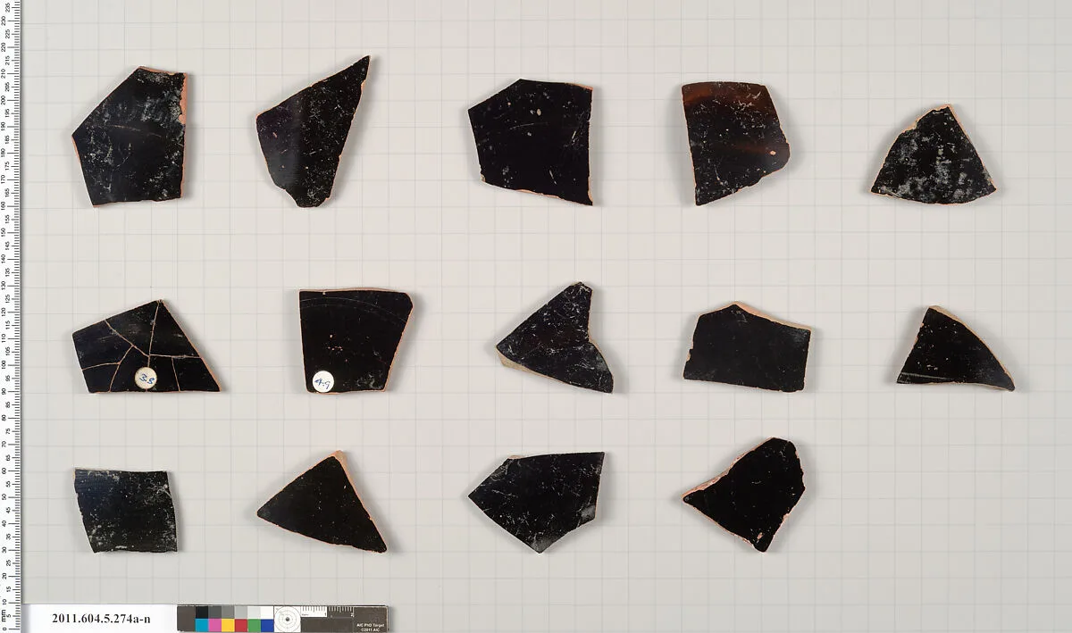 Terracotta fragments of kylikes (drinking cups) — Unknown