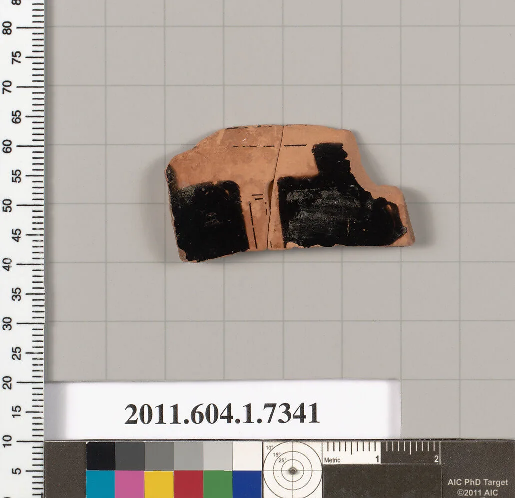 Terracotta rim fragment of a kylix (drinking cup) — Unknown