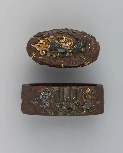 Sword-Hilt Collar and Pommel (Fuchigashira) — Unknown