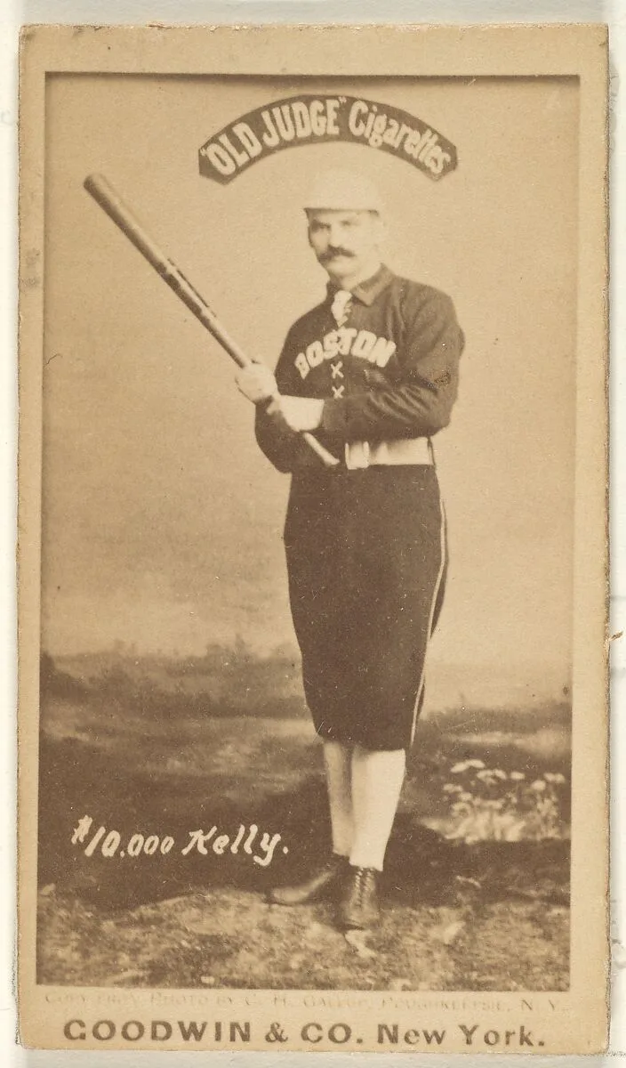 "$10,000" Kelly, Boston, from the Old Judge series (N172) for Old Judge Cigarettes — Goodwin & Company