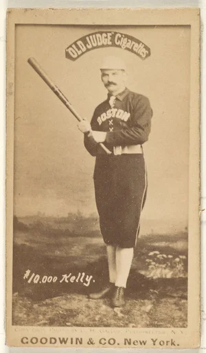 "$10,000" Kelly, Boston, from the Old Judge series (N172) for Old Judge Cigarettes
