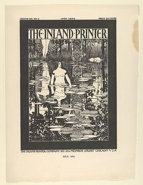 Cover Design: "The Inland Printer," Vol. XIII, No. 4 — William Henry Bradley|The Inland Printer Company