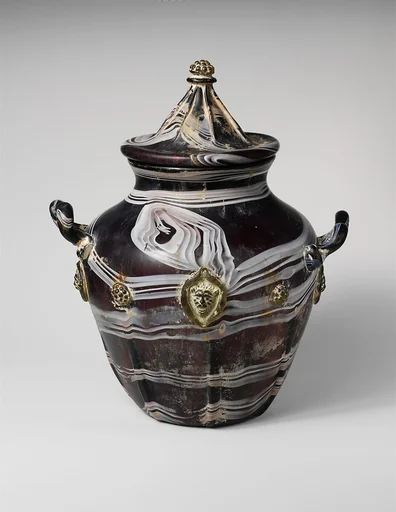 Urn with cover