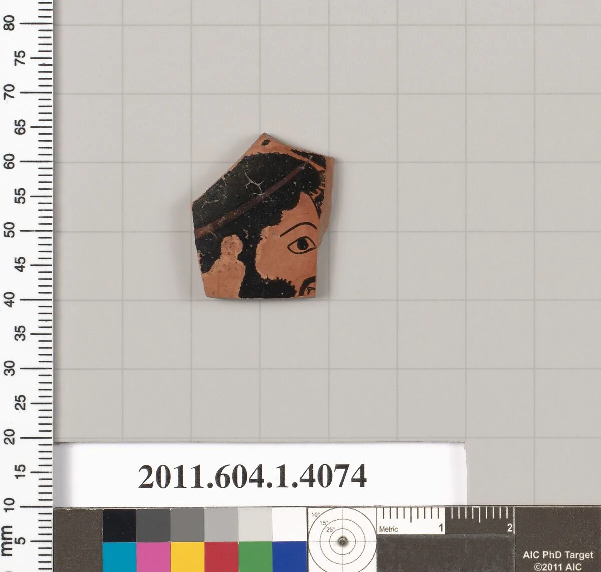 Terracotta fragment of a kylix (drinking cup) — Unknown