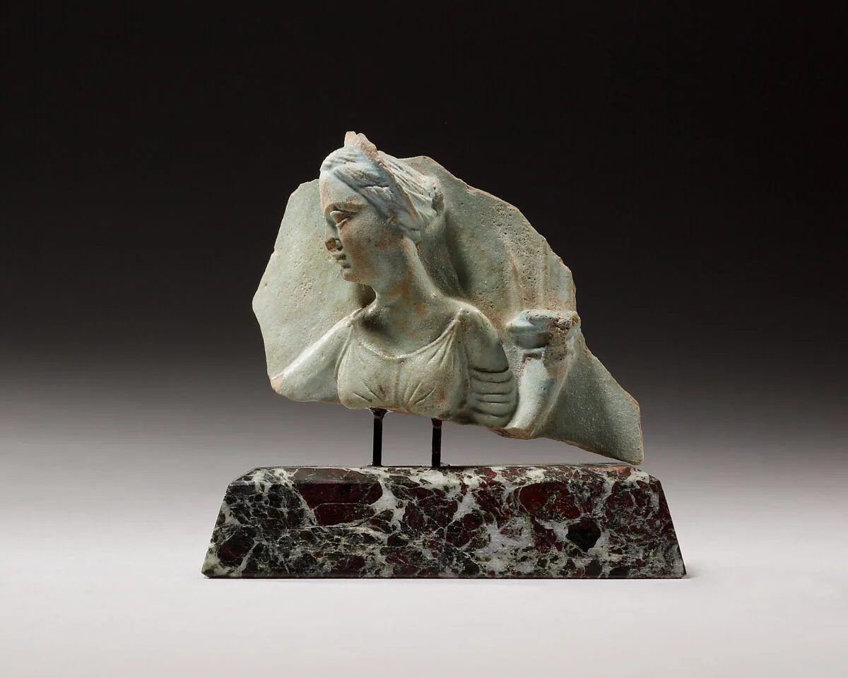 Vase fragment depicting Berenike II — Unknown