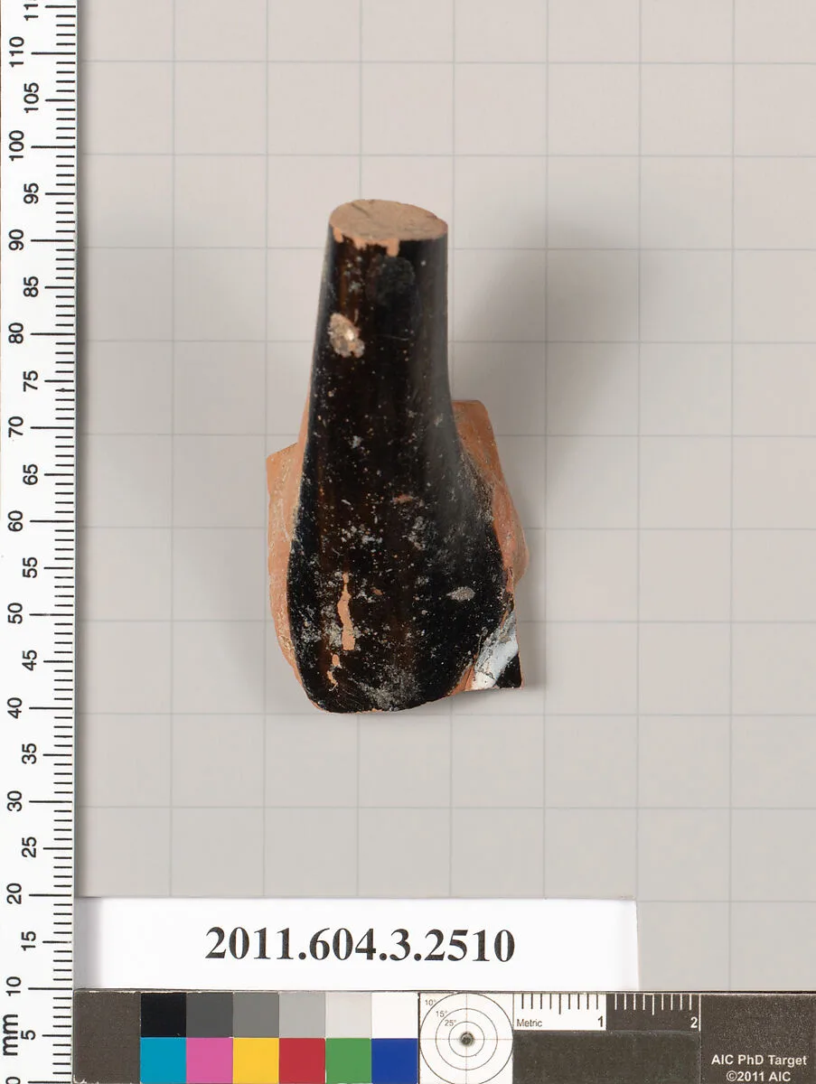 Terracotta fragment of a kylix: eye-cup (drinking cup)? — Unknown