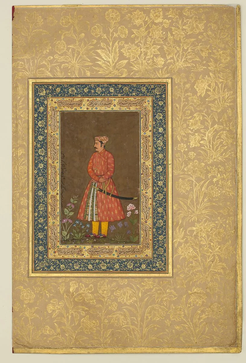 "Portrait of Rup Singh", Folio from the Shah Jahan Album — Govardhan|Sultan 'Ali al-Mashhadi